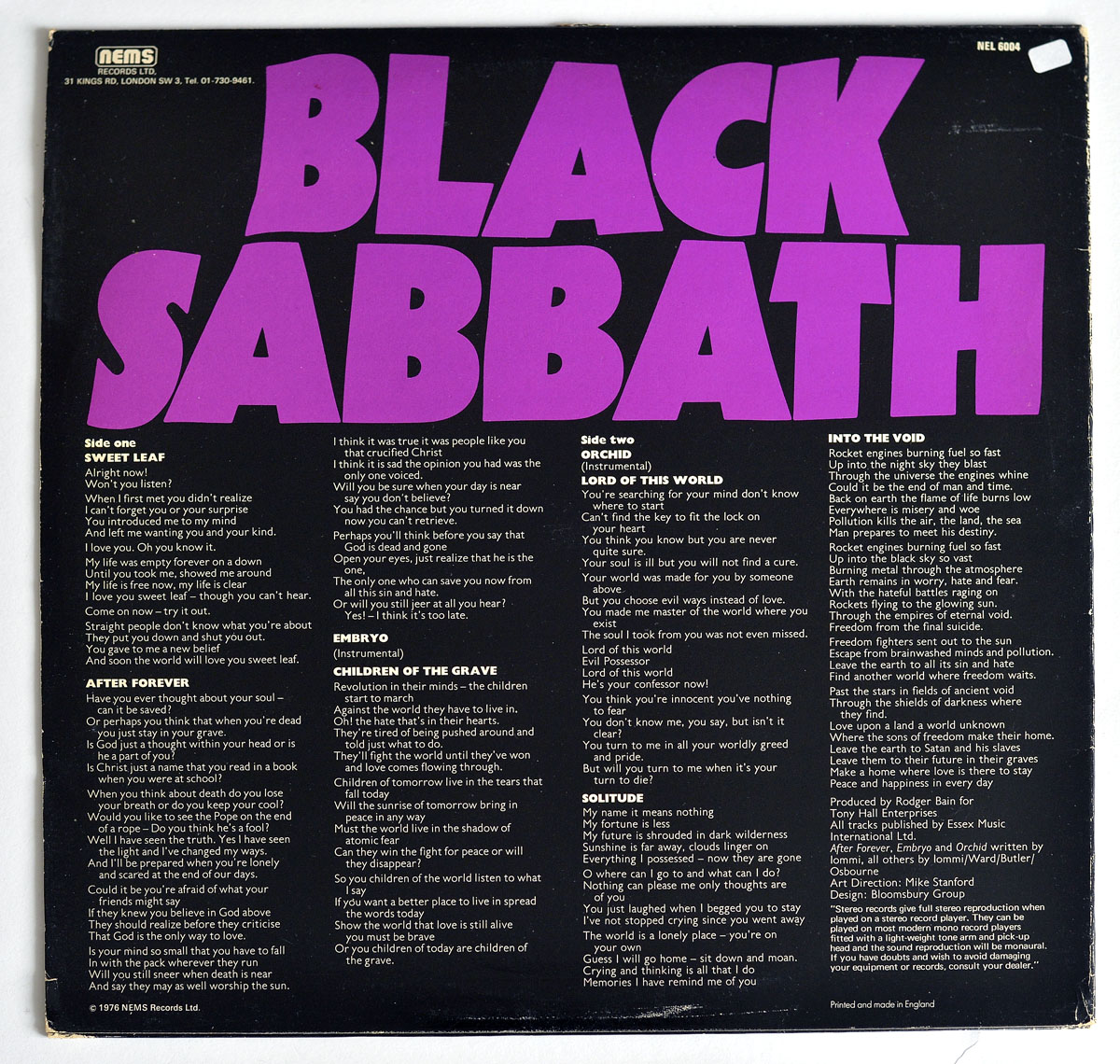 High Resolution Photo black sabbath master reality usa 
